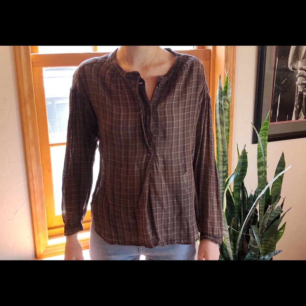 Isabel Marant Plaid blouse